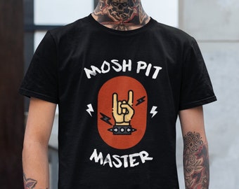 Moshpit Master Tshirt, Metal Music Fan Gift, Heavy Metal T-Shirt, Music Tee, Headbanger Tshirt, rock n roll shirt, heavy metal tshirts, vtg