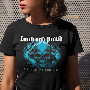 Metalhead Tshirt, Metal Music Tshirt, Rock Music Tshirt, Rock and Roll Shirt, Vintage Music Tshirt, Skull logo, Skull Graphic, Metal Music