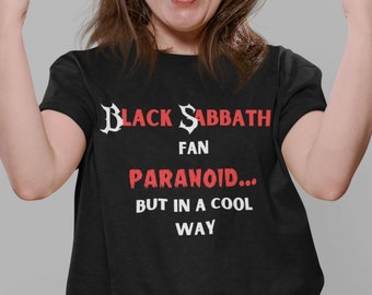 Black Sabbath Paranoid T-Shirt Gift for Women Men Unisex Crewneck Tshirt Vintage Metal Music Rock Band Shirt vtg Black Sabbath tee for Fans