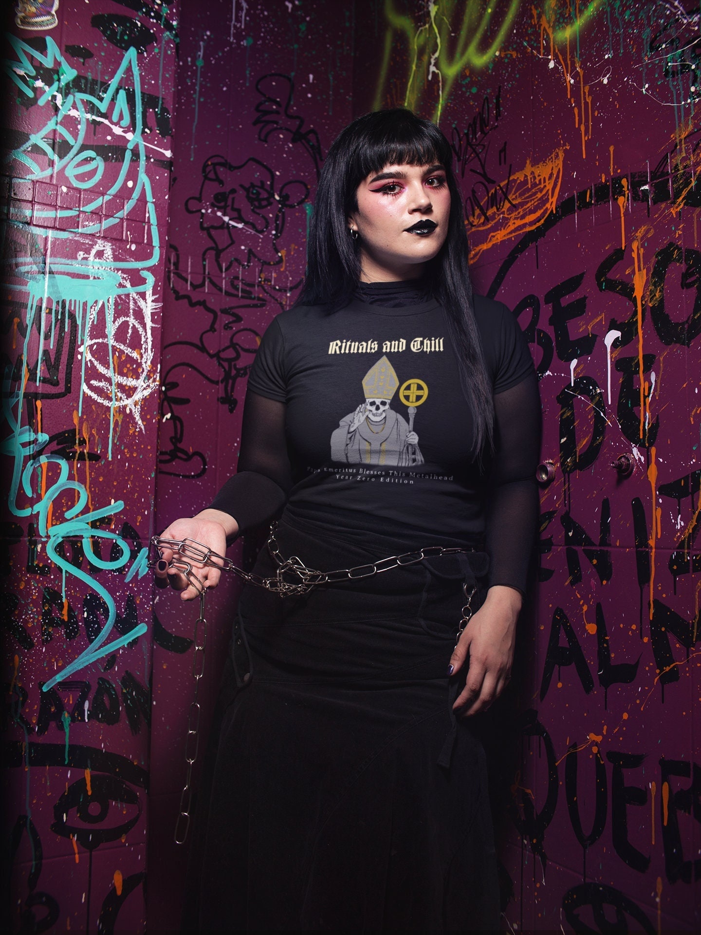Ghost Band Shirt Goth Ritual Shirt Chill Shirt Papa Emeritus - Etsy