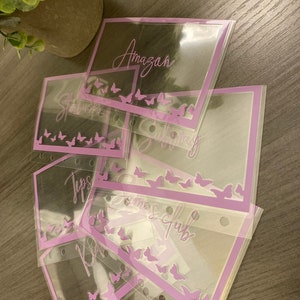Sobre de efectivo hecho a mano / sobres de efectivo A7 / sobres transparentes / regalos de relleno de efectivo / regalos para todos / relleno de efectivo
