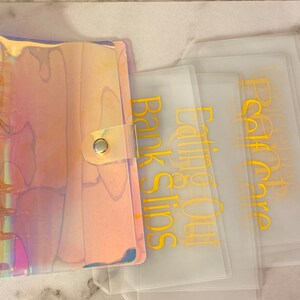 A6 Budget Binder | personal savings | budget | Budget Binder |savings gift | cash envelopes | zipper envelopes | holographic binder