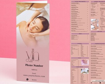 Esthetician Price List Template Etsy Esthetician Price List Template Etsy