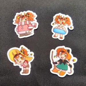 Pegatinas de Miss Goobi: primavera, verano, invierno y otoño (miniaturas de Stardew Valley)