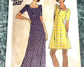 Butterick Pre-used Pattern Dress Fast and Easy Moderate Condition. All pieces