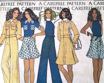 McCalls Vintage '60s sewing pattern Three-Piece Suit and Halter Size 10