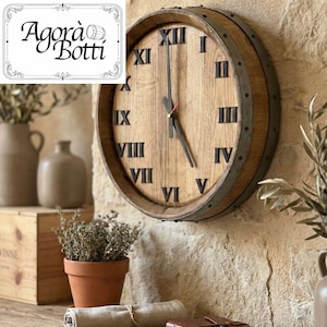 Klocka med del av 100-liters tunna, diameter ca 41 cm