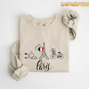 Paris Sweatshirt | Paris Trip Sweatshirt, France Trip Sweatshirt, Paris Sweater, Paris Crewneck, French Sweatshirt, Eiffel Tower Sweatshirt