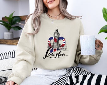 London Sweatshirt | London Trip Sweatshirt, Britain Trip Sweatshirt, London Sweater, London Crewneck, UK Sweatshirt, England Sweatshirt