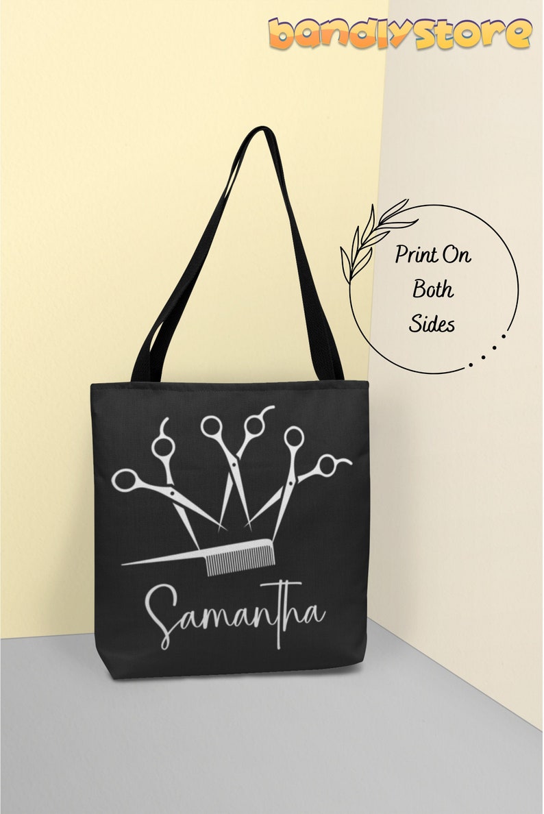 Personalized Hairstylist Tote Bag Custom Hair Stylist Tote Bag