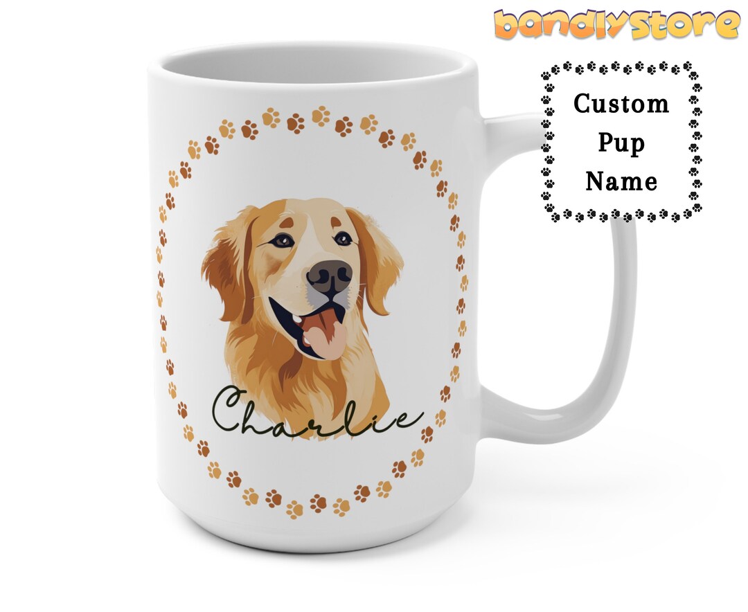 Funny Golden Retriever Coffee Mug: there's a Chance There's Hair in This