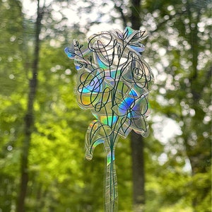 KPOP | LY Flower Bouquet | Holographic | Sun Catcher | Window Decal