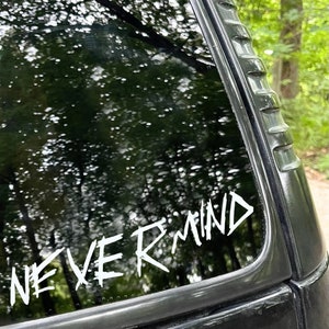 BTS | Nevermind | Vinyl Decal | Window | Car Accessories