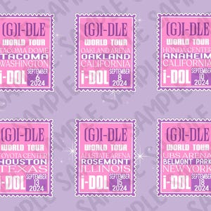 G-Idle / IDOL World Tour / Sellos adhesivos / Diario y álbumes de recortes