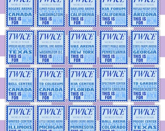 KPOP | Twice | This Is For Tour | Stamp Sticker | Journal & Scrapbooking
