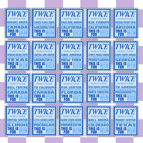 KPOP | Twice | This Is For Tour | Stamp Sticker | Journal & Scrapbooking