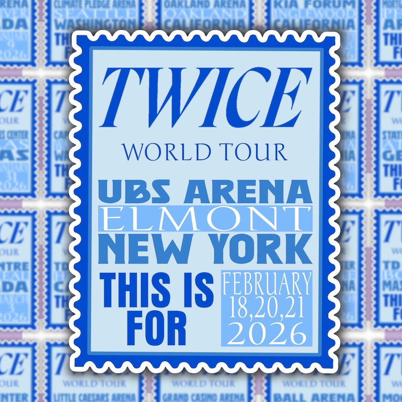 KPOP | Twice | This Is For Tour | Stamp Sticker | Journal & Scrapbooking Elmont, NY