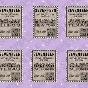 KPOP | SVT |  Right Here Tour | Stamp Sticker | Journal & Scrapbooking