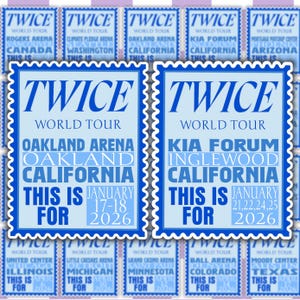 KPOP | Twice | This Is For Tour | Stamp Sticker | Journal & Scrapbooking Oakland, CA