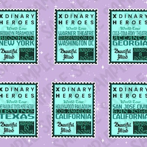 Héros Xdinary | Tour du monde Beautiful Mind | Autocollants pour timbres | Journal et album