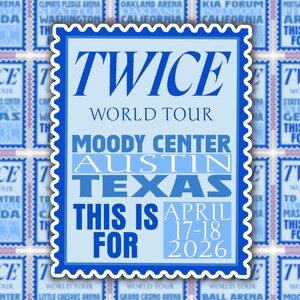 KPOP | Twice | This Is For Tour | Stamp Sticker | Journal & Scrapbooking Austin, TX