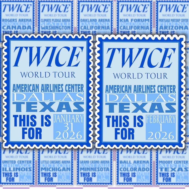 KPOP | Twice | This Is For Tour | Stamp Sticker | Journal & Scrapbooking image 6