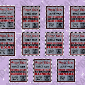 KPOP | SKZ | DominATE World Tour | Stamp Sticker | Journal & Scrapbooking