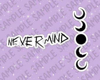 KPOP | Jimin | Nevermind | Moon Phases | Sticker | Journal & Scrapbooking