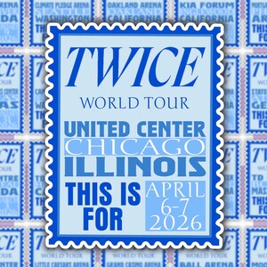 KPOP | Twice | This Is For Tour | Stamp Sticker | Journal & Scrapbooking Chicago, IL