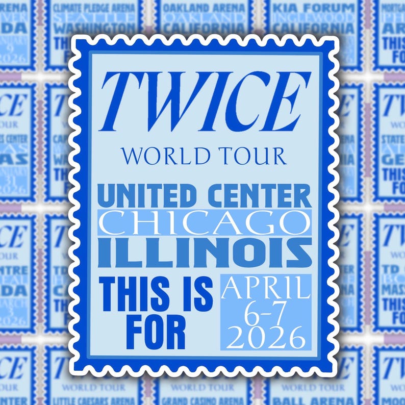 KPOP | Twice | This Is For Tour | Stamp Sticker | Journal & Scrapbooking Chicago, IL