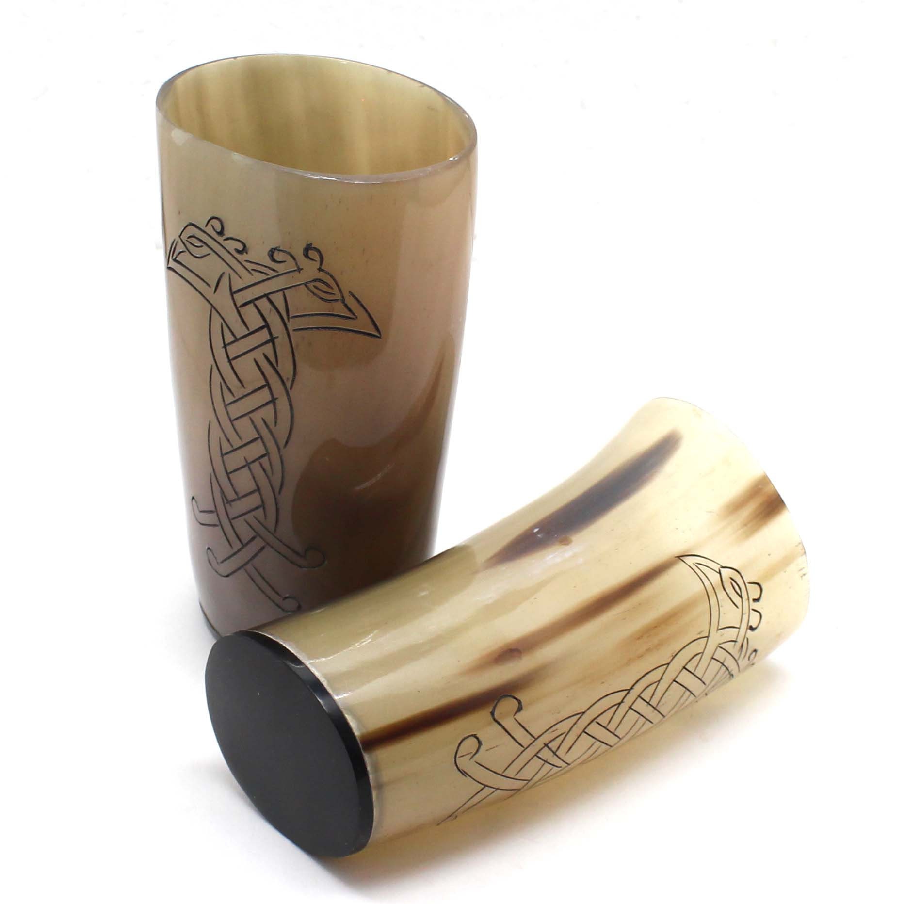 Drinking Horn Mead Cups Hand Carved Free Personalization Etsy