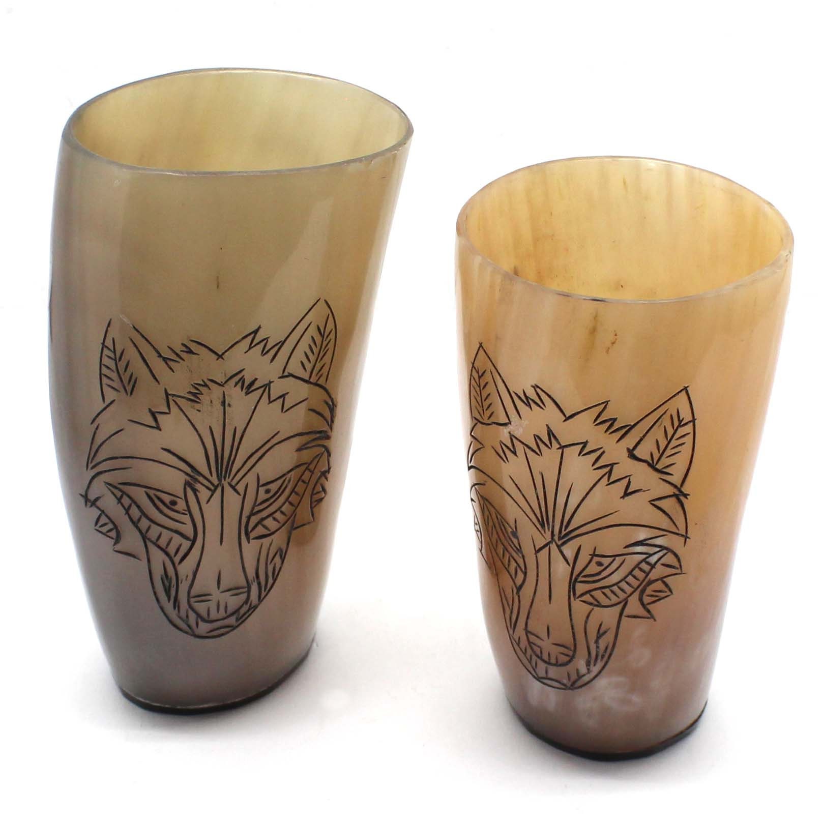 Drinking Horn Mead Cups Hand Carved Free Personalization Etsy