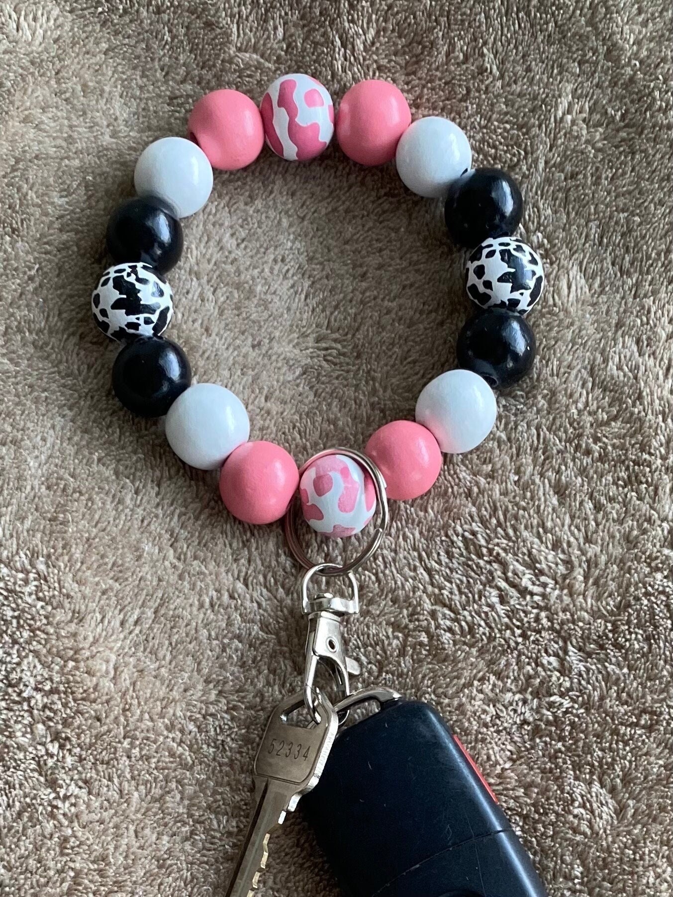 Stretchy wrist keychains new arrivals