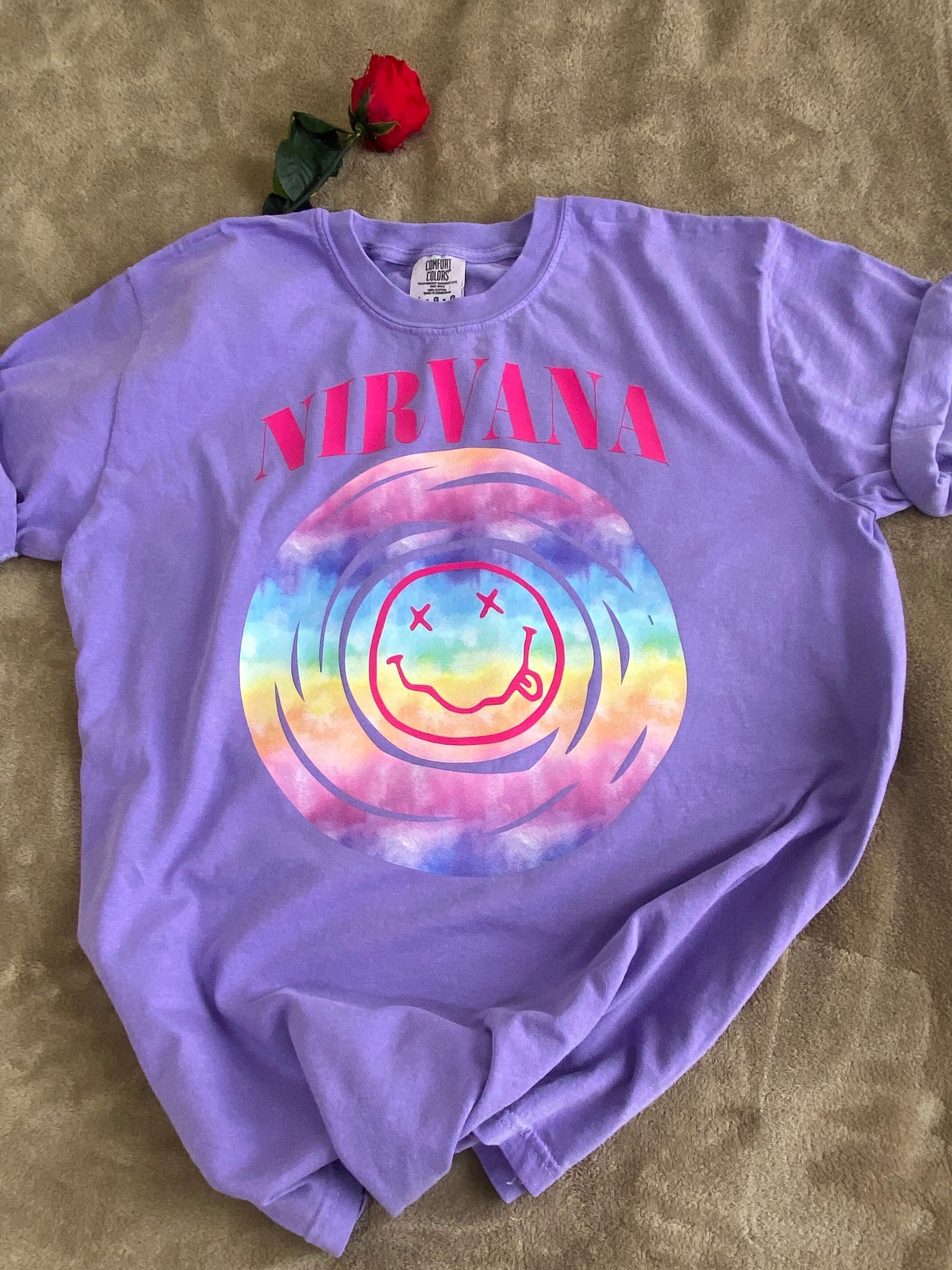 vintage-90s-band-nirvana-t-shirt-gift-for-wife-hippy-tee-gift-for