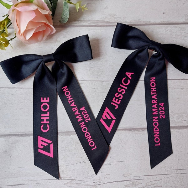 Personalised London Marathon Bow. PLEASE SEE DESCRIPTION