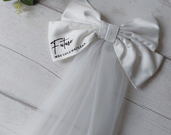 Personalised Bridal Veil, Bachelorette Party Veil, Hen Party, Bridal Shower, Engagement