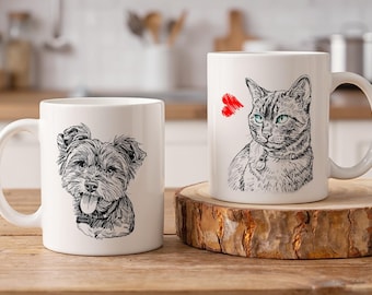 Custom Dog Mug From Pet Photo | Personalized Gift For Pet Owner