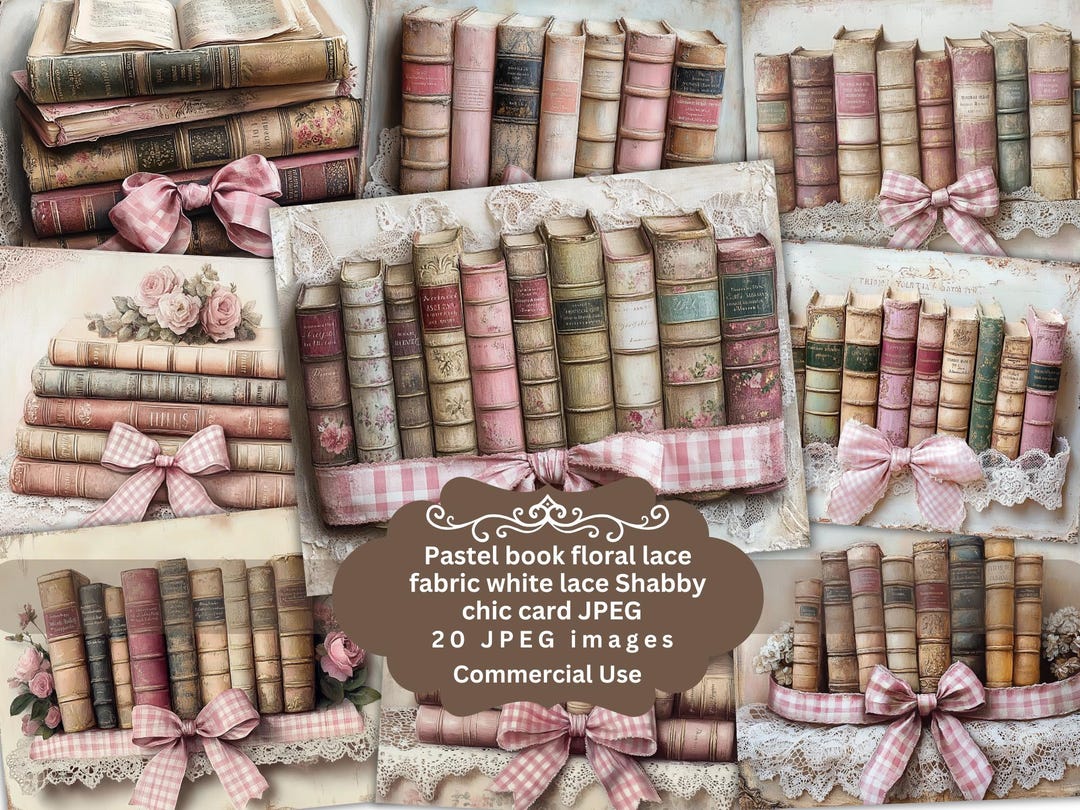 Rose Ribbon Journal Vintage Shabby pink romantic book ribbon Journal, roses elegance Kit ...