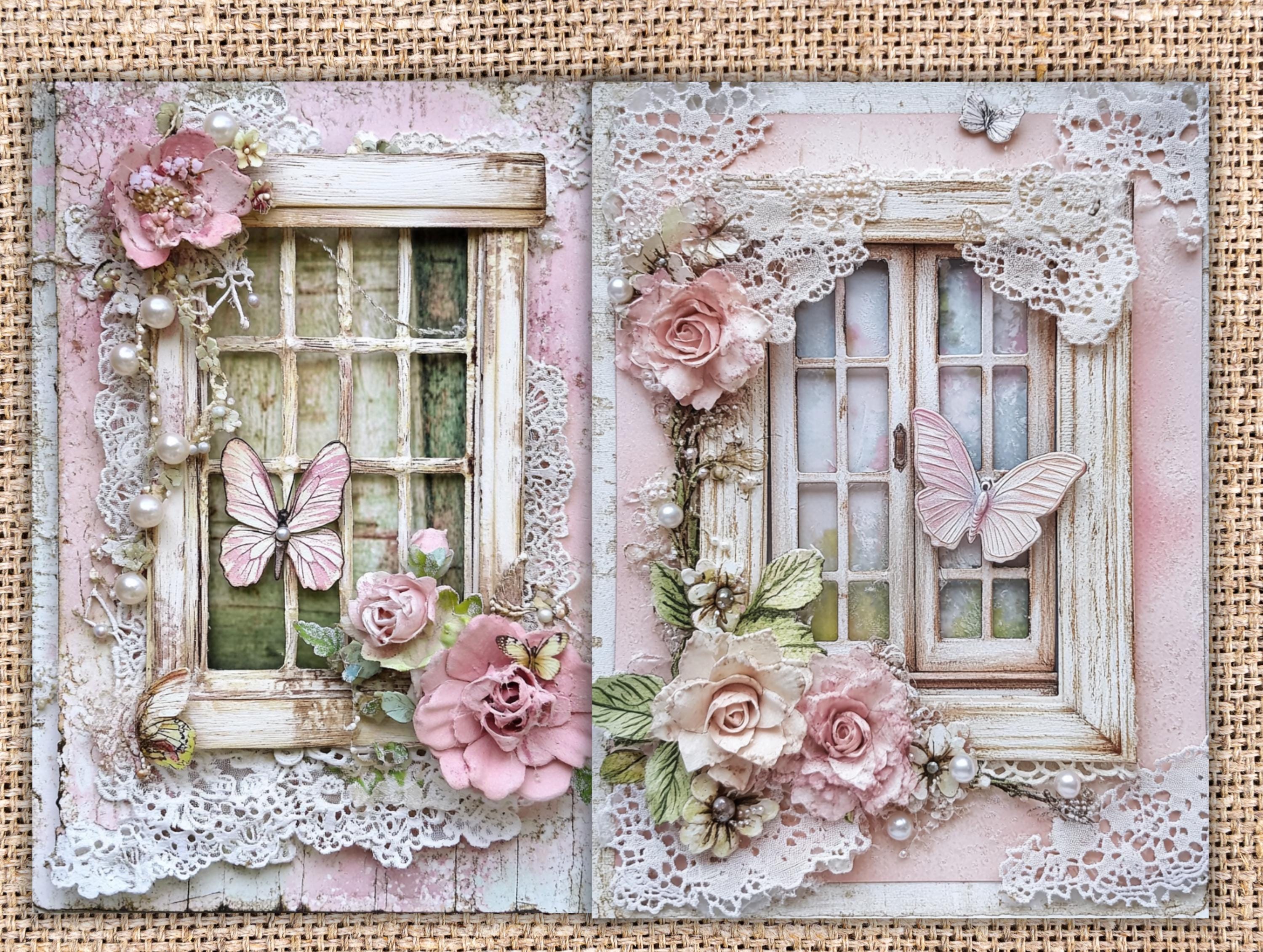 Shabby Chic Flower With Lace Junk Journal Kit Pink Vintage Lace ...