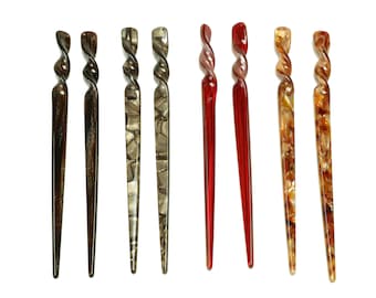 Acetate Hair Stick / Chinese Style / Colorful Hair Stick / Hair Pin / Chinese Style for Vintage Elegant Updo / For DIY 78.5*12mm