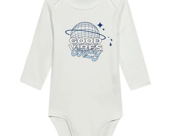 Good Vibes Only Classic Baby Long Sleeve Bodysuit