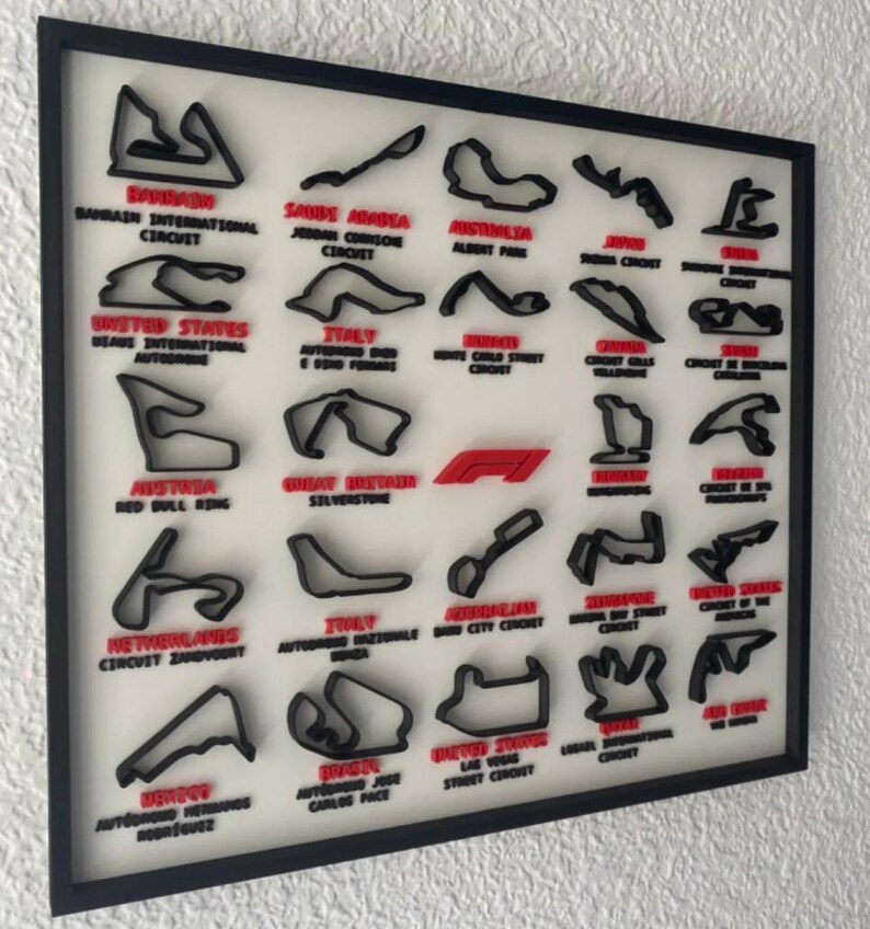 Formula 1 2024 Season Calendar F1 Etsy