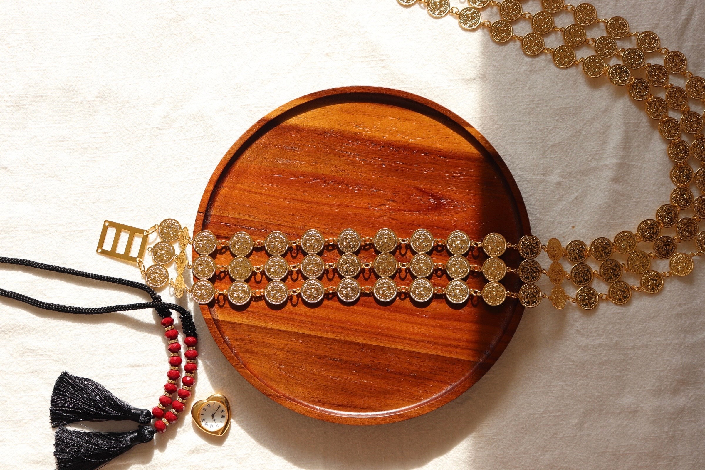 18k Gold Plated Waist Belt Kurdish Belt Woman Body Chain Kurdish