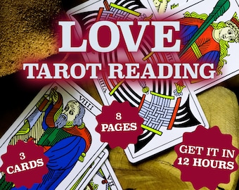 Love Tarot Reading, Tarot Reading, 3 Card Love Tarot Reading, 3 Card, Tarot Card, Printable