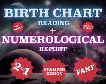 Birth Chart Reading, Natal Chart Reading, Birth Chart Analysis, Numerology Report, Numerology Reading, Numerological Report, Lucky Number