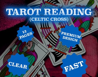 Lectura del Tarot de la Cruz Celta: Guía tradicional de 10 cartas (imprimible)