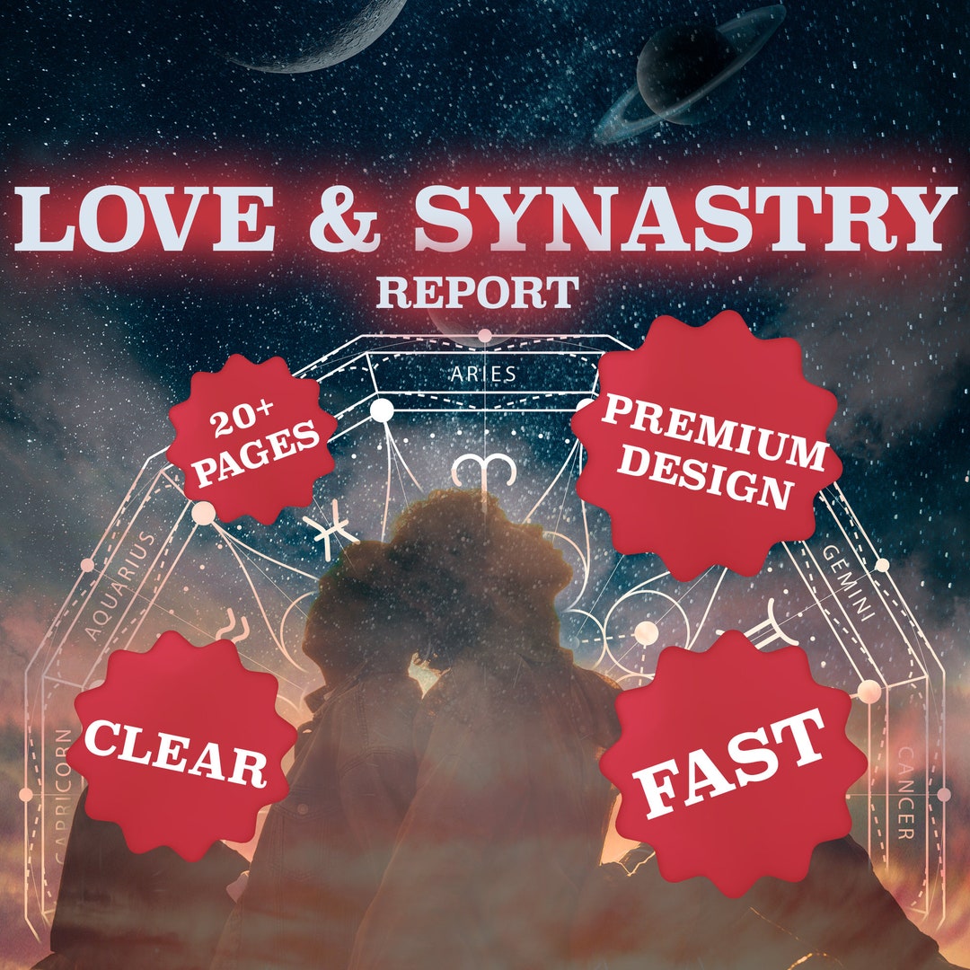 Synastry Chart Reading - Synastry Report - Relationship, Compatibility