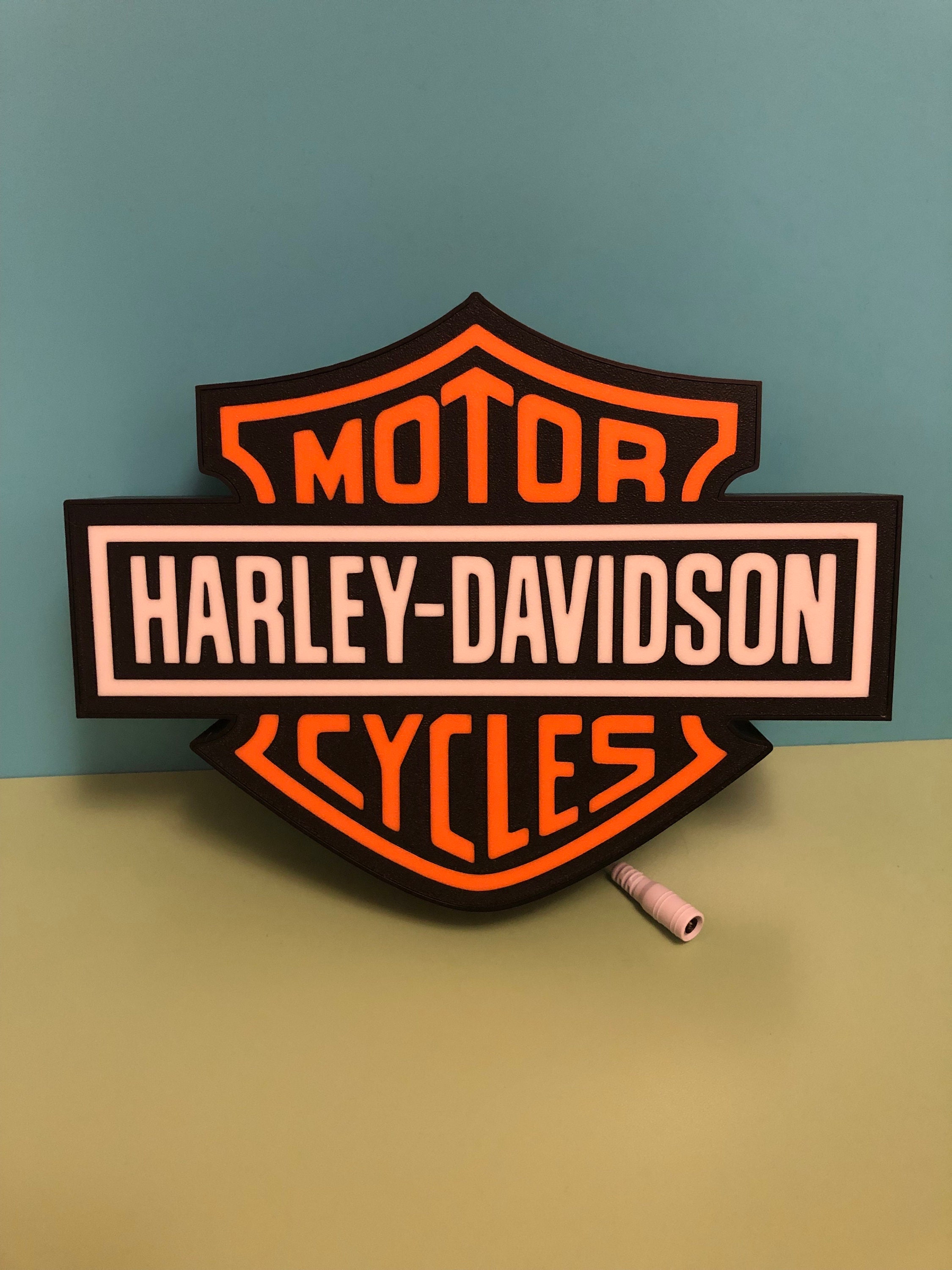 Light up harley davidson sign deals