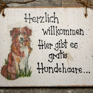 Wooden sign for dog friends
