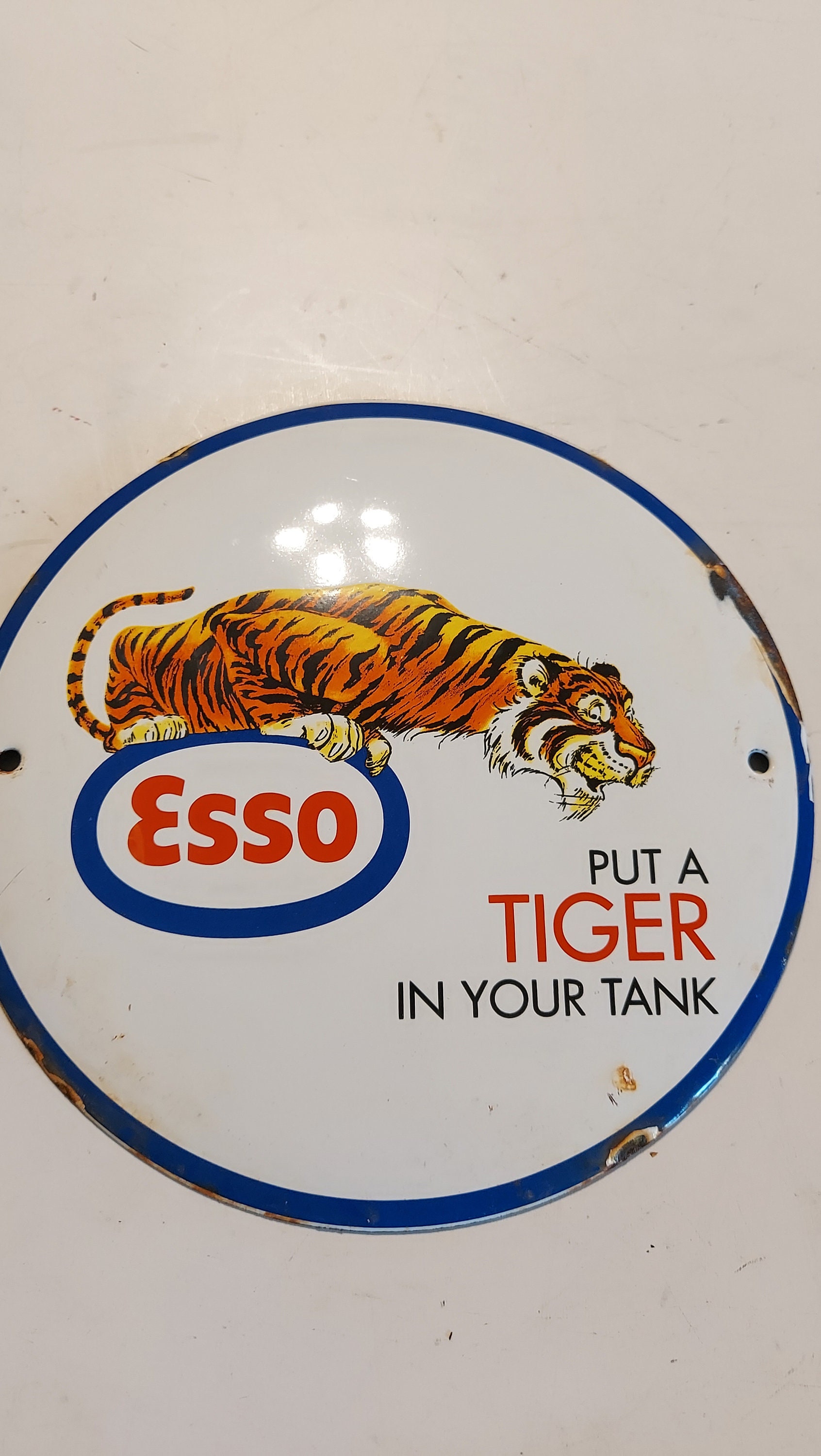 Esso Enamel Porcelain Vintage Style Sign/enamel on Steel Etsy UK